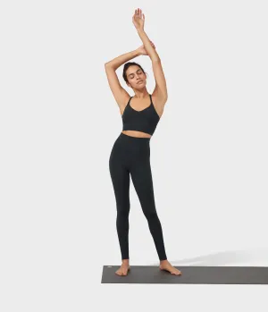 Manduka Apparel - Women's Foundation Legging - High Rise 7/8 W/Media Pocket - Black