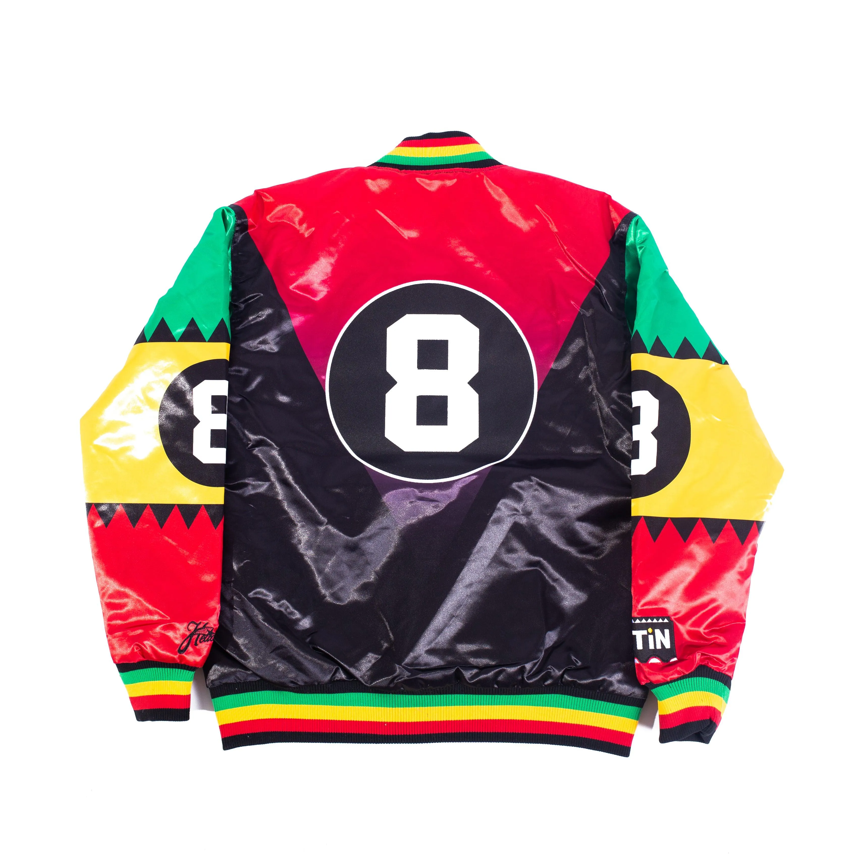 MARTIN INTRO 8 BALL SATIN JACKET (BLACK)