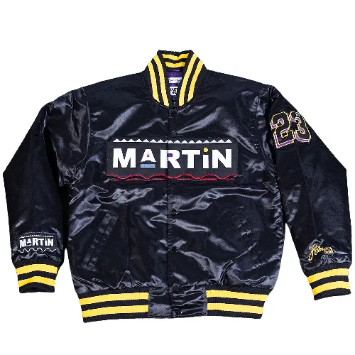 MARTY MARR MARTIN SATIN JACKET (BLACK)