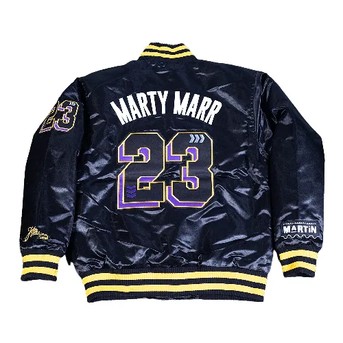 MARTY MARR MARTIN SATIN JACKET (BLACK)