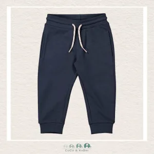 Mayoral Baby Boy Basic Cuffed Fleece Jogging Pant - Navy