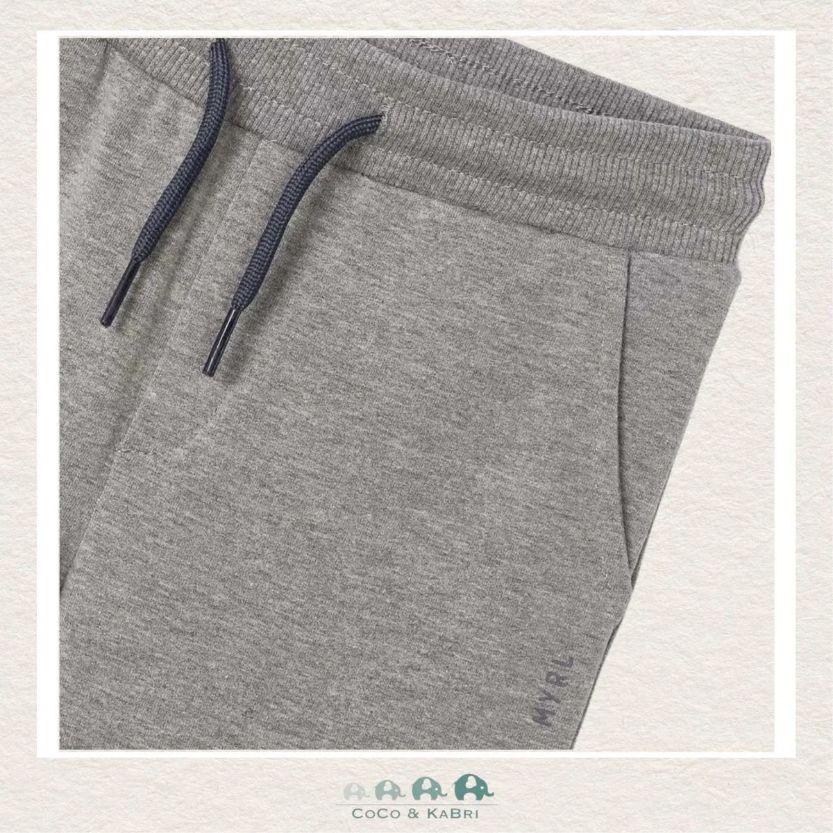 Mayoral: Boys Cuffed Fleece Jogging Pants - Heather Grey