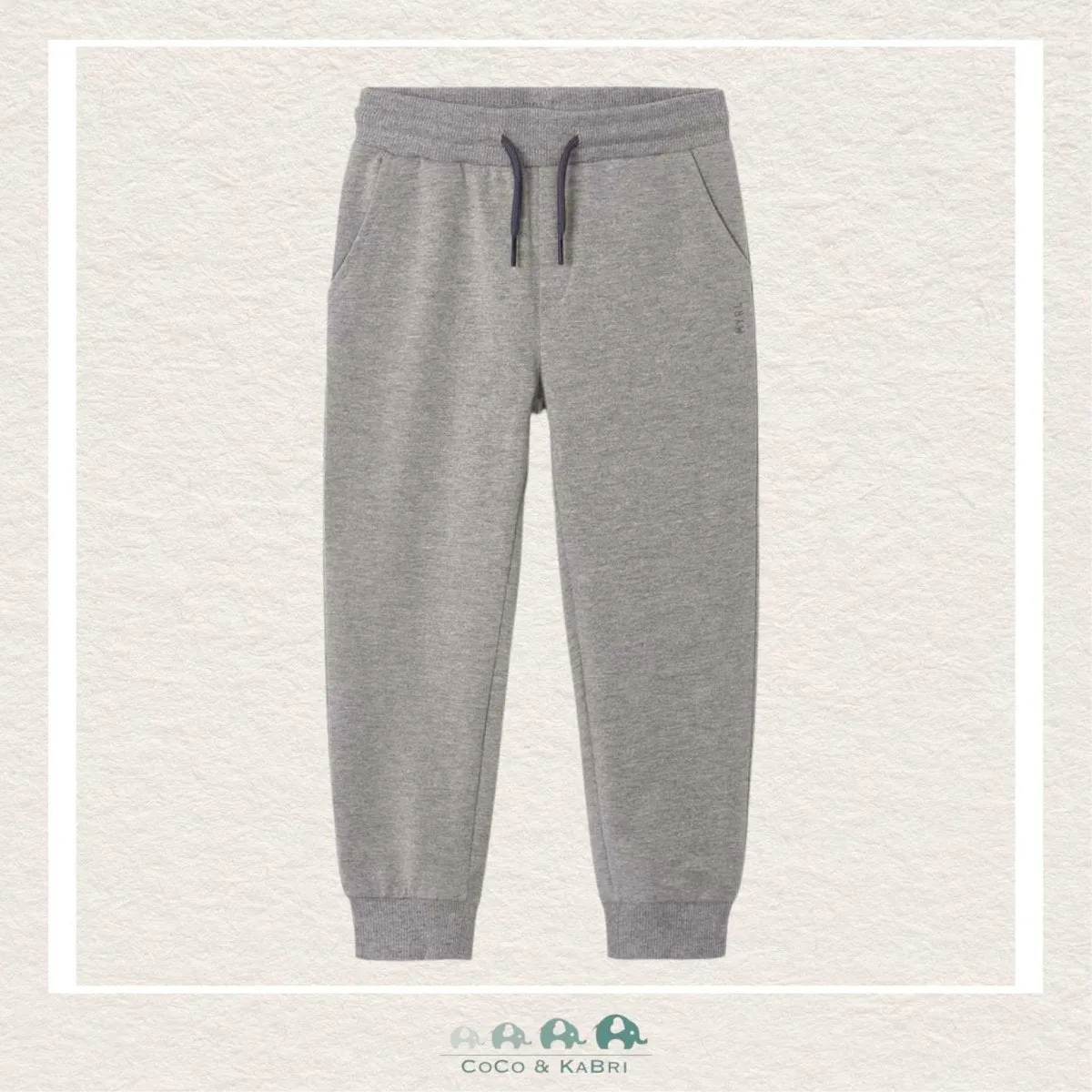Mayoral: Boys Cuffed Fleece Jogging Pants - Heather Grey