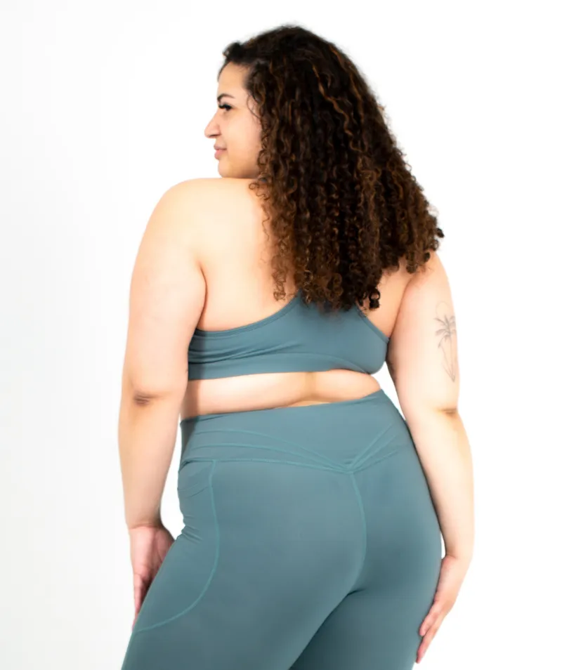 Medium Impact Racerback Sports Bra | Jade