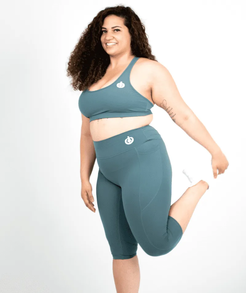 Medium Impact Racerback Sports Bra | Jade