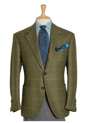 Men's Green Tweed Sport Coat