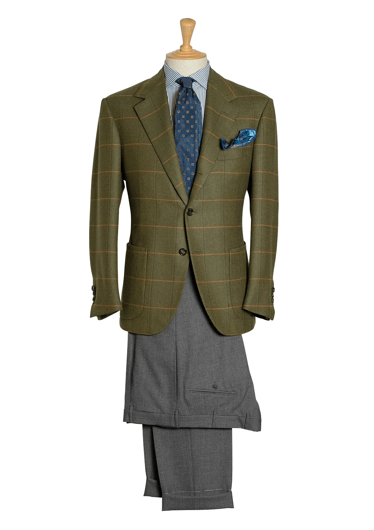 Men's Green Tweed Sport Coat