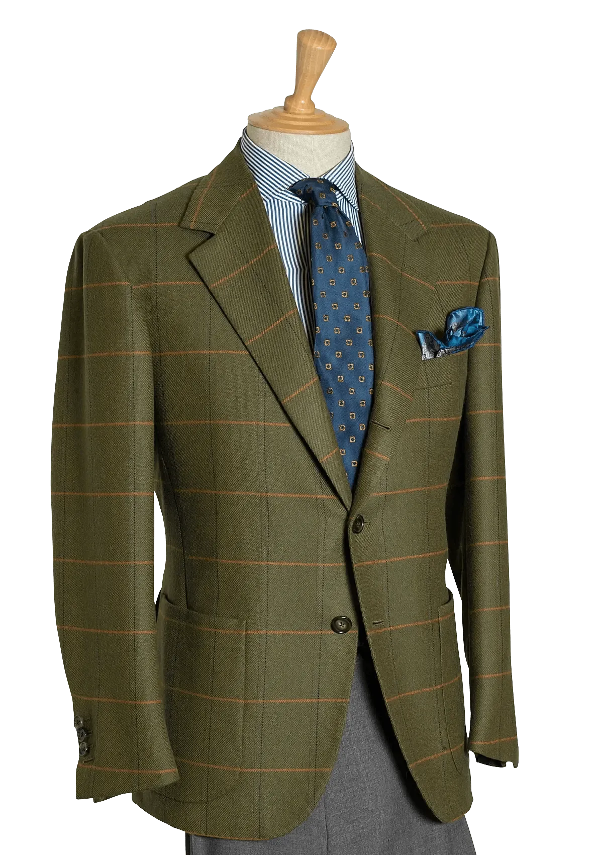 Men's Green Tweed Sport Coat