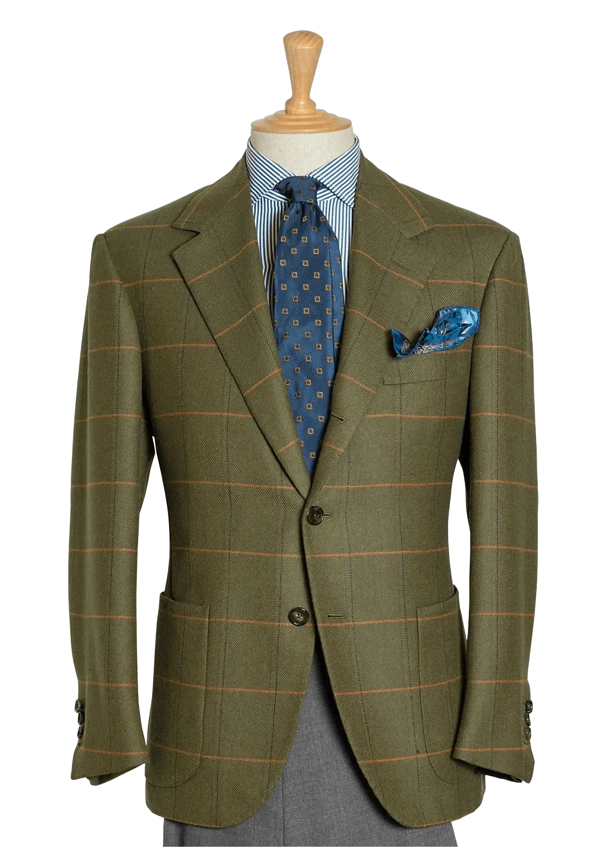 Men's Green Tweed Sport Coat