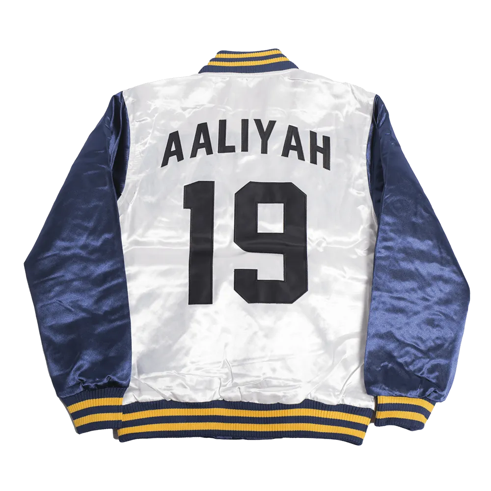 MTV ROCK N JOCK B-BALL JAM AALIYAH YOUTH SATIN JACKET