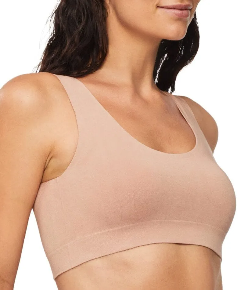Nancy Ganz Bamboo Essentials Lined Bralette - Mahogany