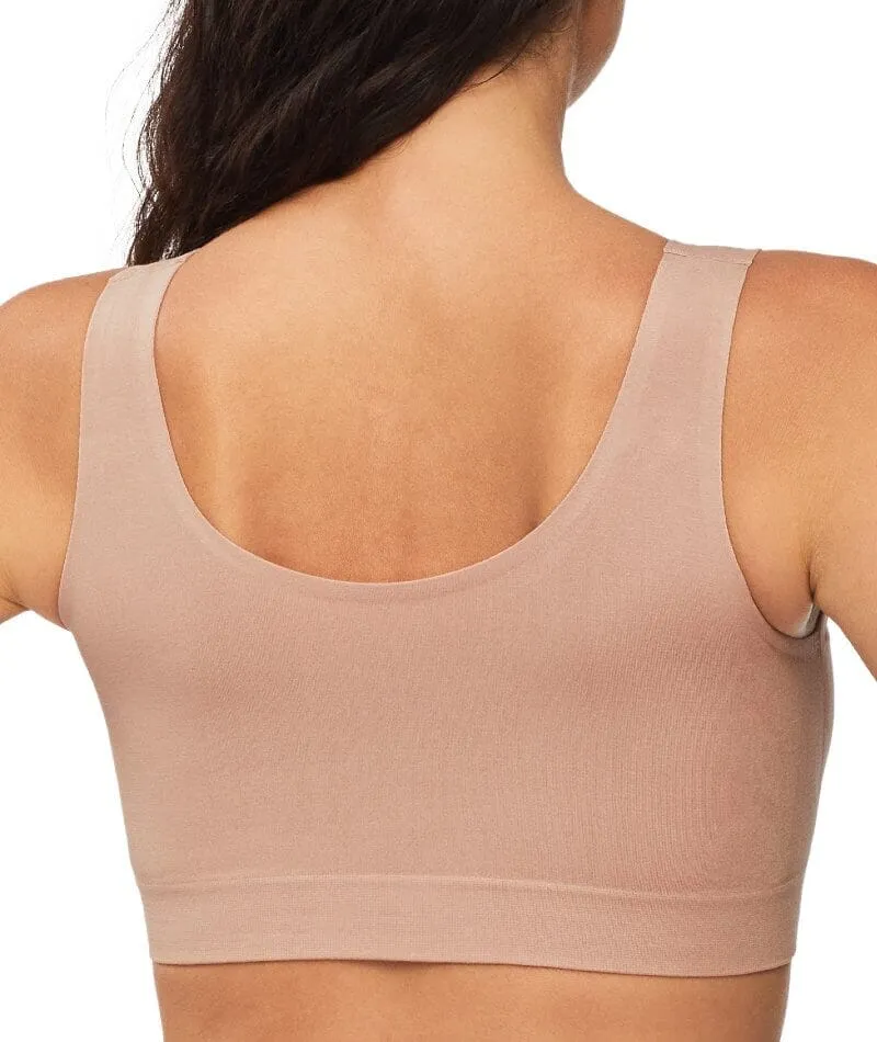 Nancy Ganz Bamboo Essentials Lined Bralette - Mahogany