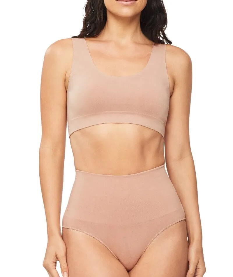 Nancy Ganz Bamboo Essentials Lined Bralette - Mahogany