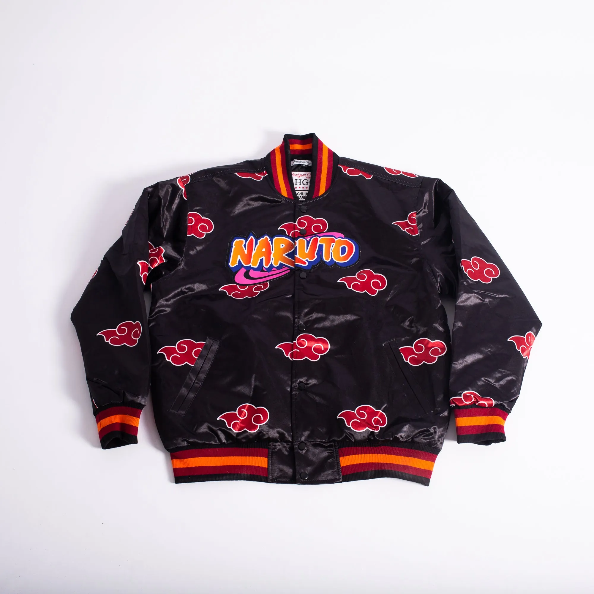 NARUTO SATIN JACKET BLACK