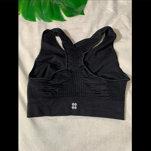 NEW $50 Sweaty Betty Stamina Sports Bra in Black‎ [SZ Small ]