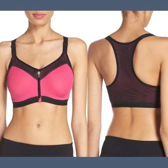 NEW‎ $72 Wacaol Zip Front Underwire Sports Bra 30D