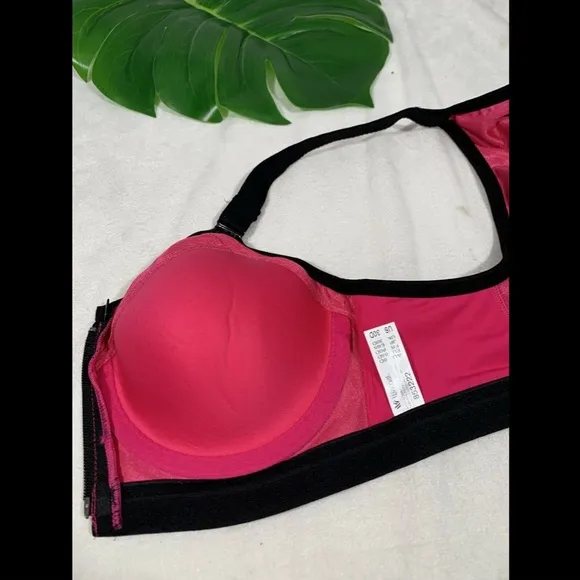 NEW‎ $72 Wacaol Zip Front Underwire Sports Bra 30D