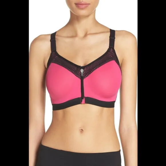 NEW‎ $72 Wacaol Zip Front Underwire Sports Bra 30D