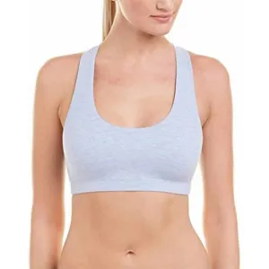 NEW COMMANDO cotton racerback bralette in heathered cloud