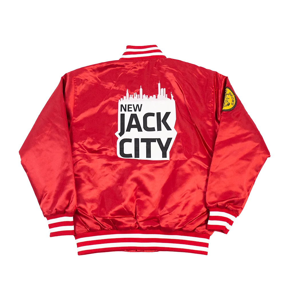 NEW JACK CITY SATIN JACKET (RED)