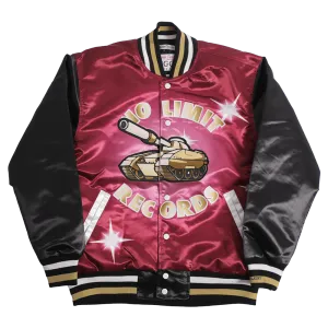 NO LIMIT SATIN JACKET BURGUNDY