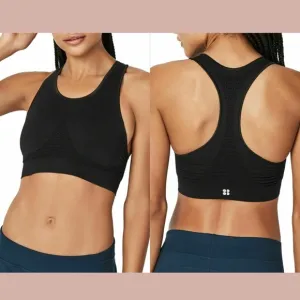 NWT‎ $50 Sweaty Betty Stamina Sports Bra in Black [SZ Medium ]