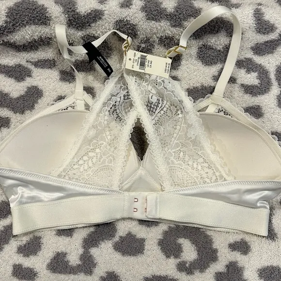 NWT Aerie Lace Wireless Padded Balconette Bra &amp; Strapless Bandeau Size 34D
