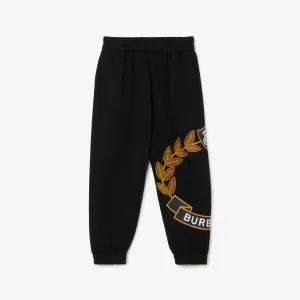 Oak Leaf Crest Cotton Jogging Pants