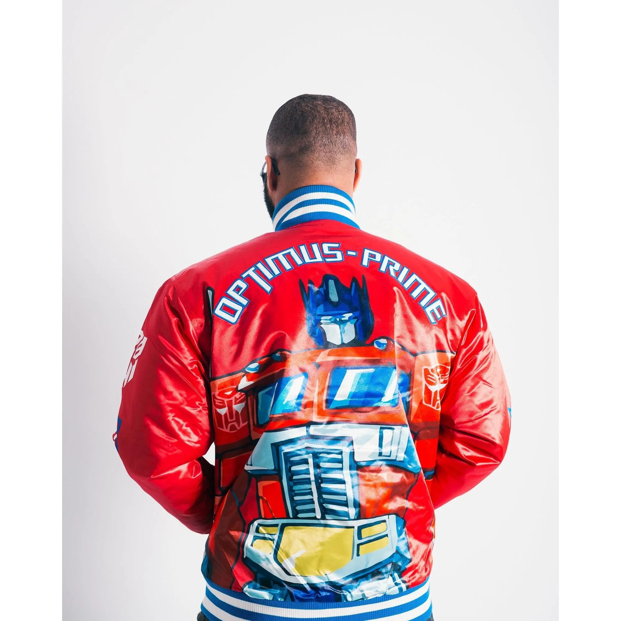 OPTIMUS PRIME TRANSFORMERS SATIN JACKET RED