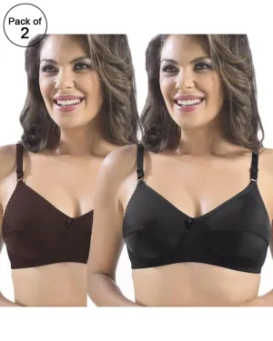Pack of 2 -  Sonari Loreal Bra - Non Padded Non Wired - Imported Bra - Random Colors
