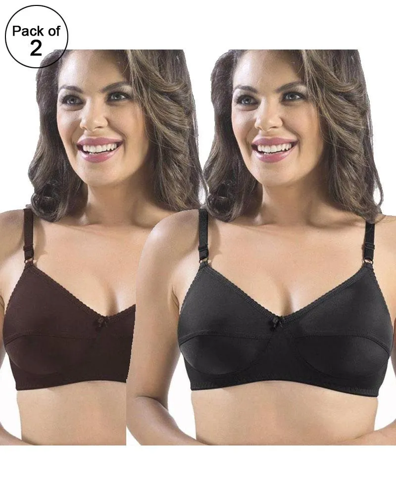 Pack of 2 -  Sonari Loreal Bra - Non Padded Non Wired - Imported Bra - Random Colors