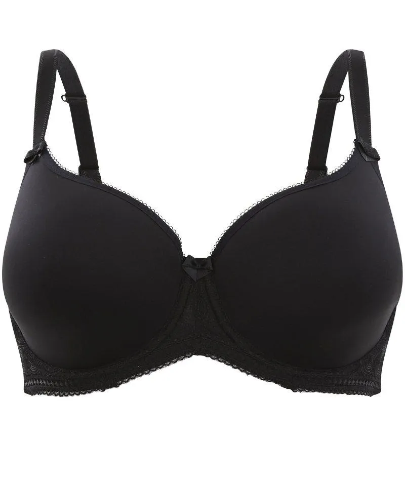 Panache Cari Moulded Spacer Underwired T-Shirt Bra - Black