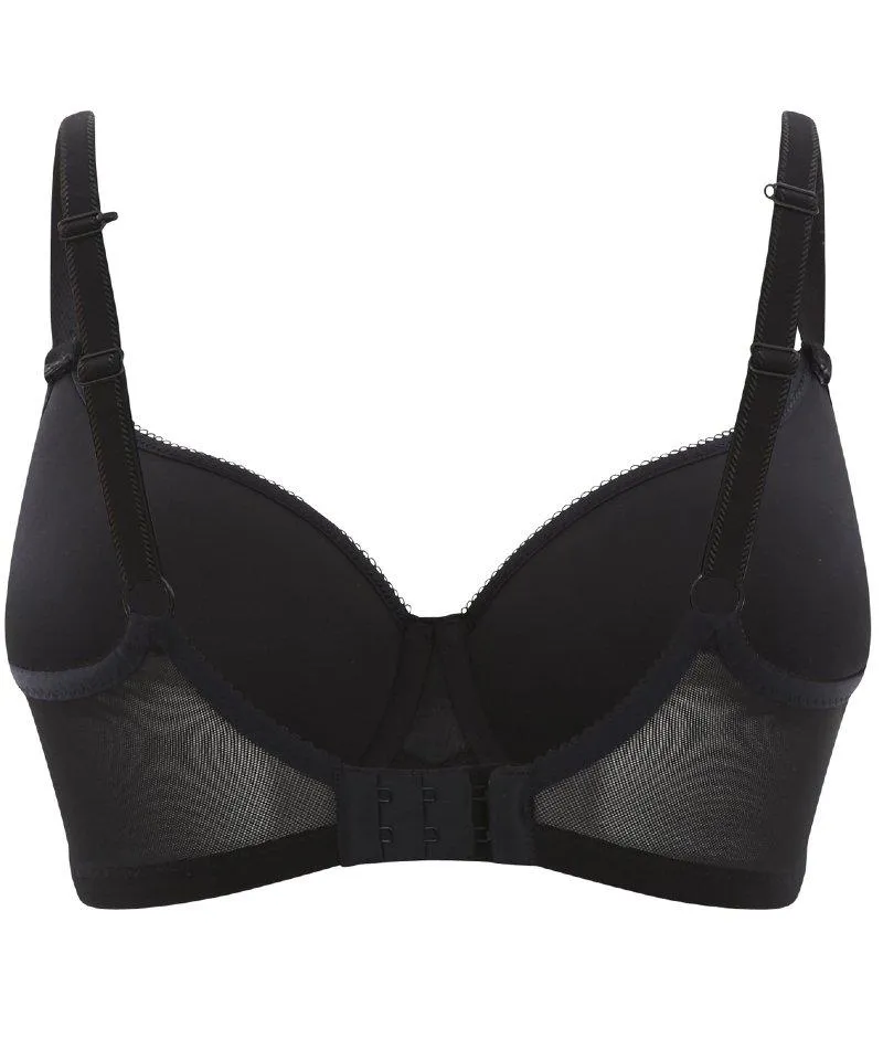 Panache Cari Moulded Spacer Underwired T-Shirt Bra - Black