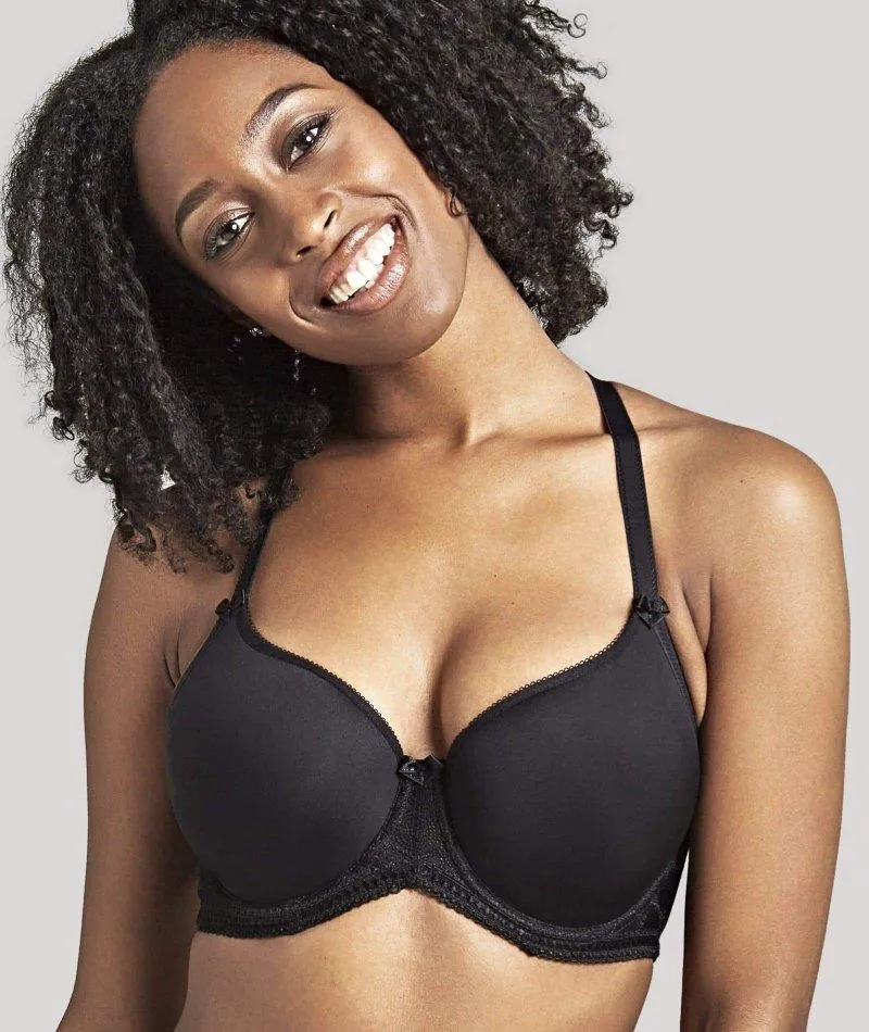 Panache Cari Moulded Spacer Underwired T-Shirt Bra - Black