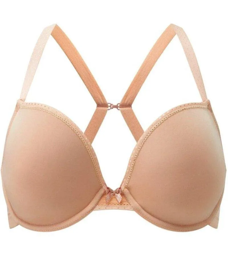 Panache Koko Moulded Plunge Underwired Bra - Caramel