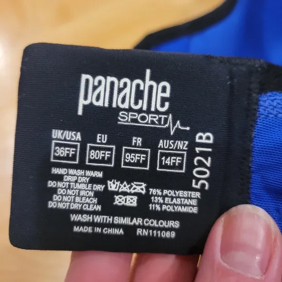 Panache Ultimate High Impact Sports Bra Size 36FF