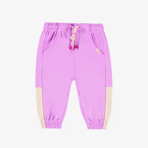 Pantalon lilas en coton français, bébé || Lilac pants in French terry, baby