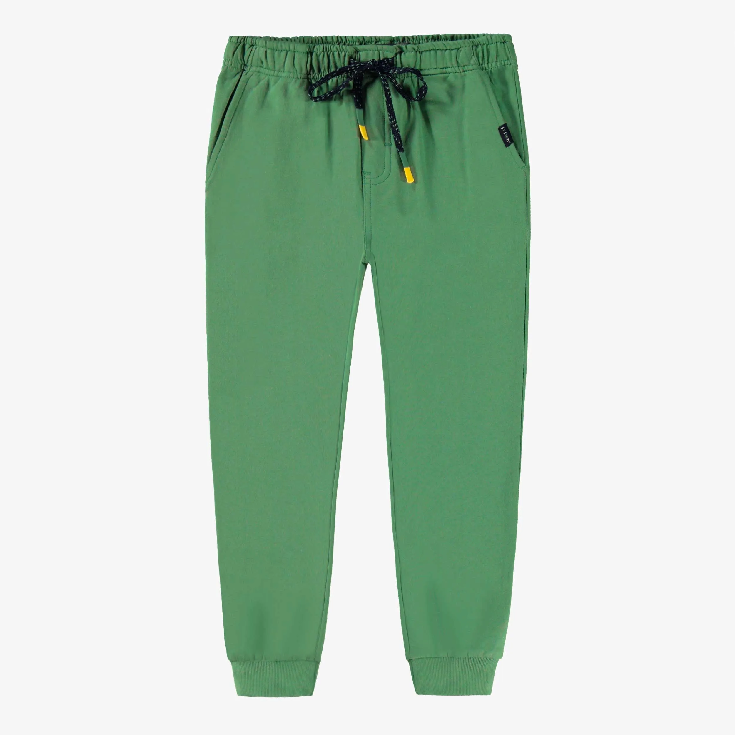 Pantalon vert en coton français, enfant || Green pants in French terry, child