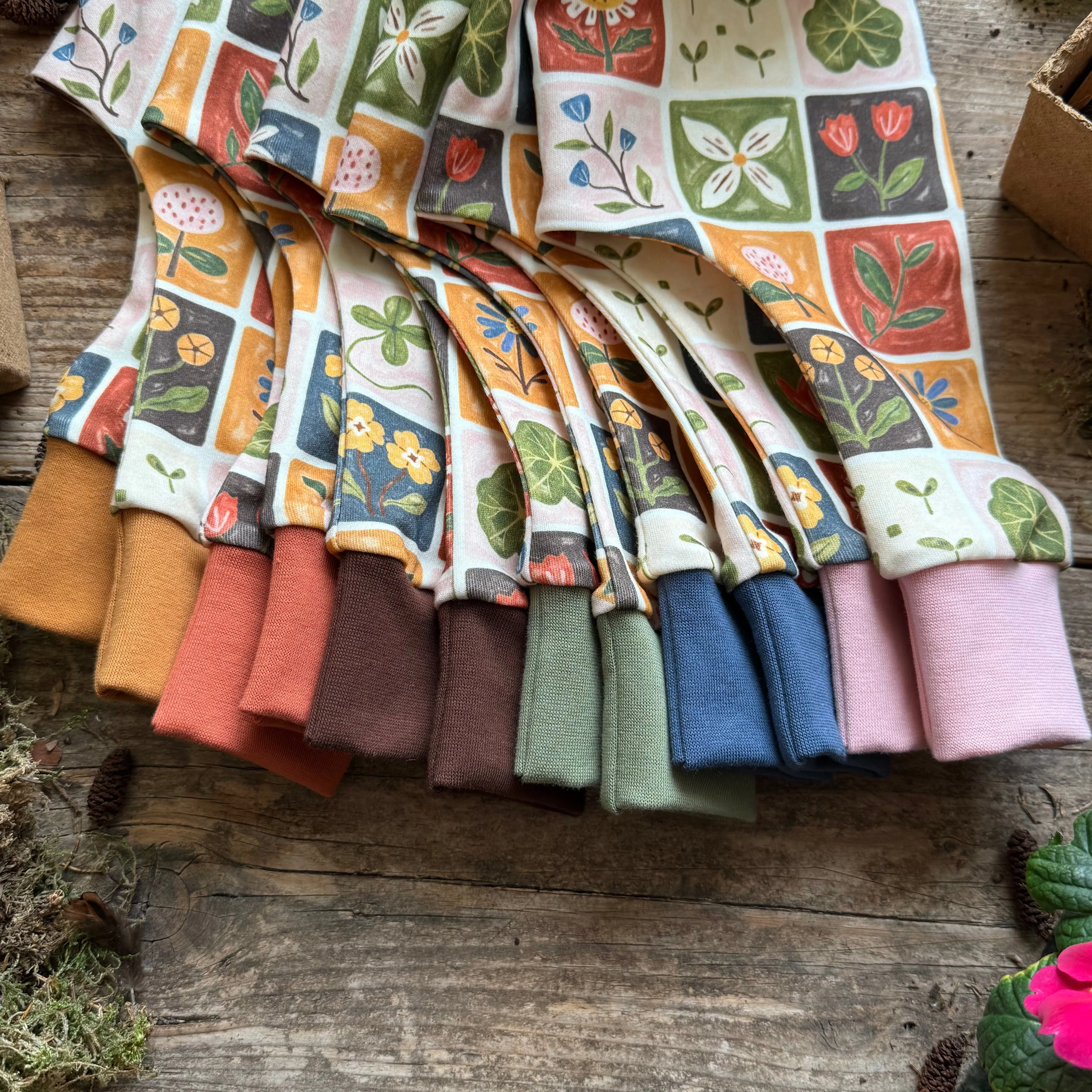 Patchwork Blooms Harem Leggings