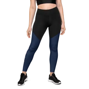 Patriot Women Sports Leggings Black/Navy