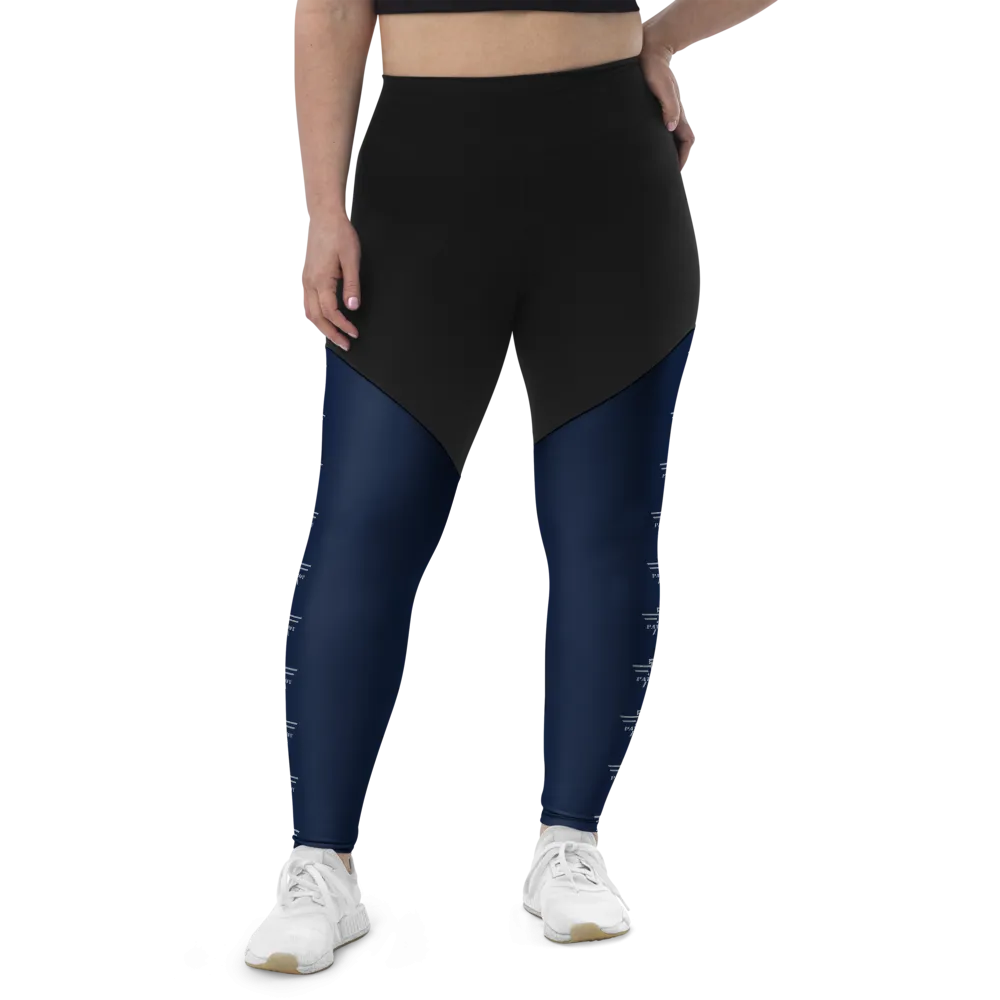 Patriot Women Sports Leggings Black/Navy