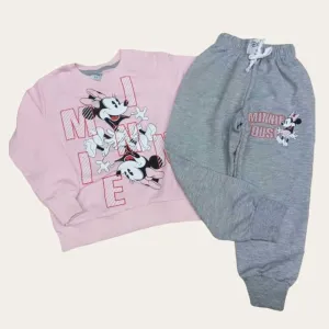 Pink Minnie-Mouse 1 Jogging Set