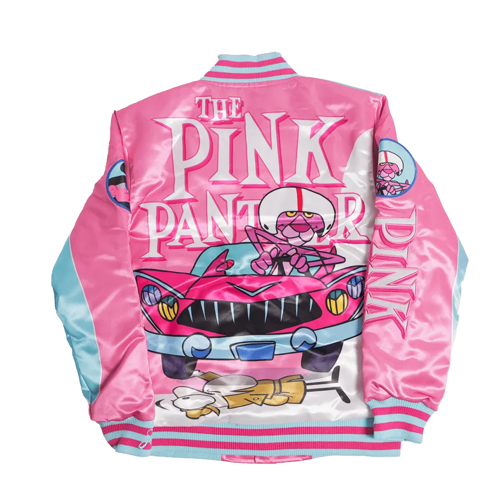 PINK PANTHER YOUTH SATIN JACKET (PINK)