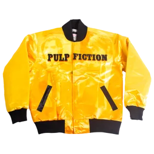 PULP FICTION BAD MOTHER SATIN JACKET YELLOW