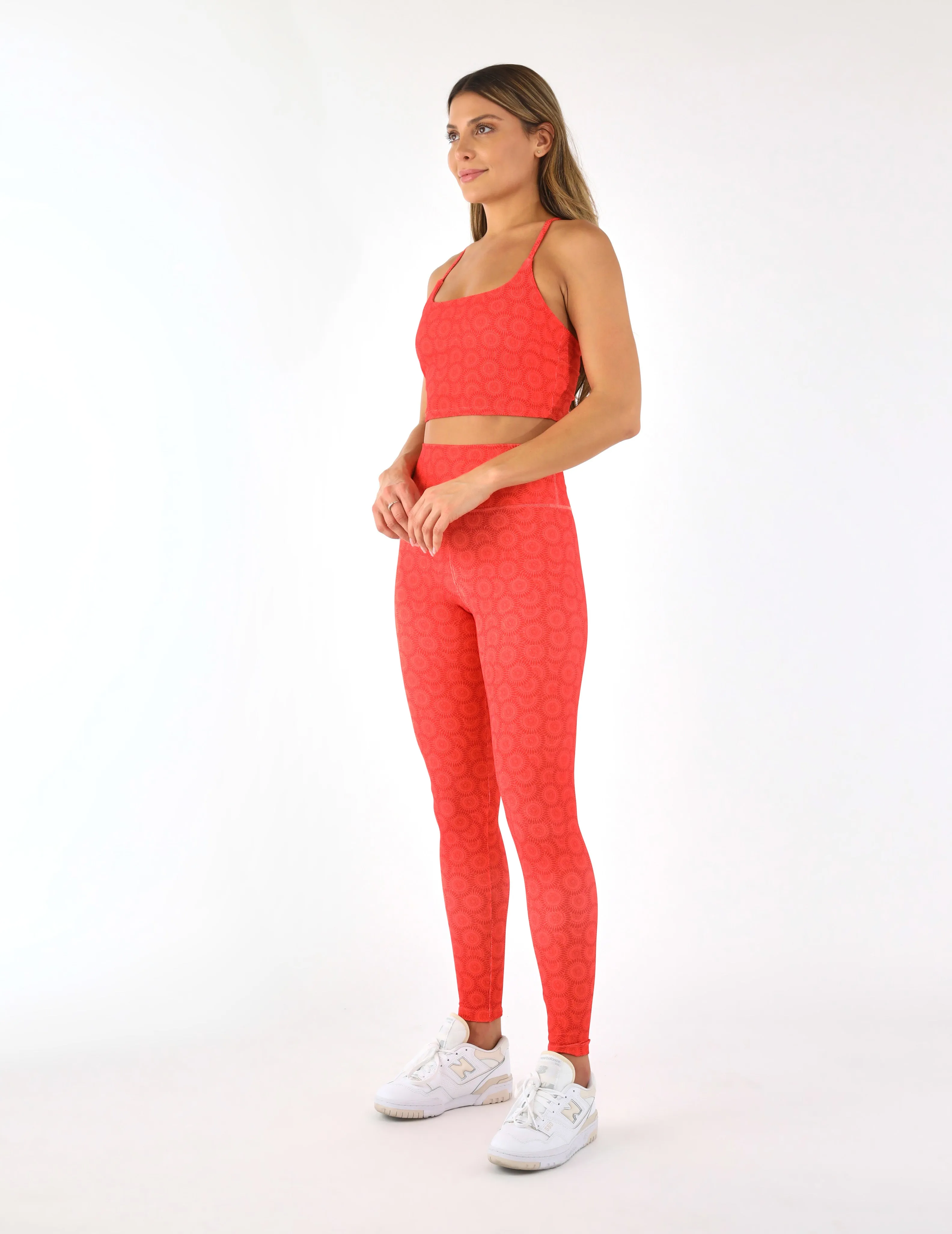 Pure Bra: Scarlet/Hot Coral Florabom