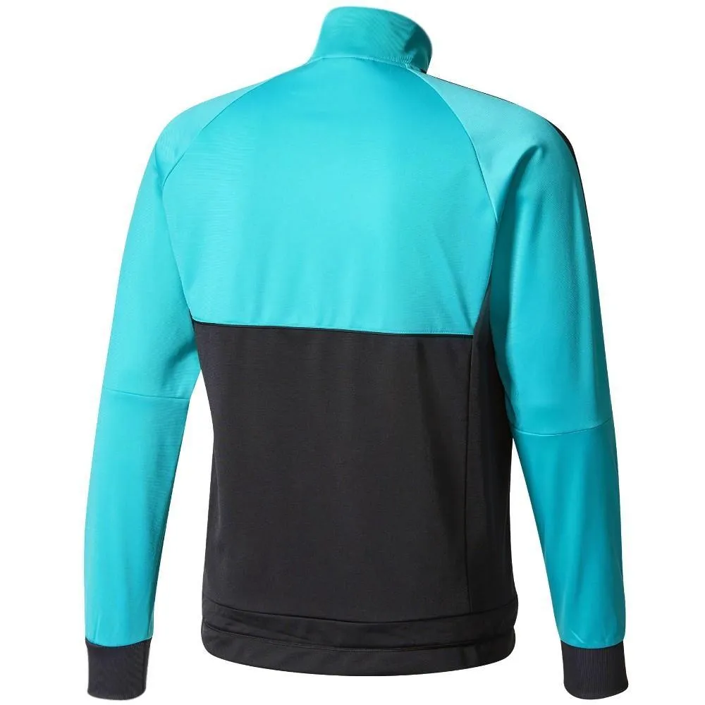 Real Madrid Cf Training Soccer Tracksuit 2018 Black/Light Blue - Adidas