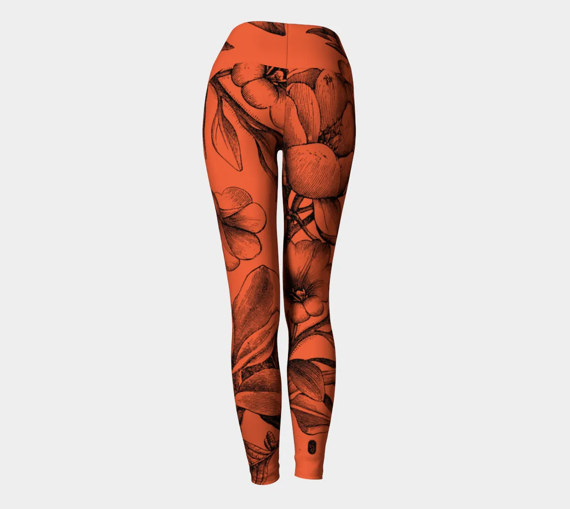 Red Floral Legging