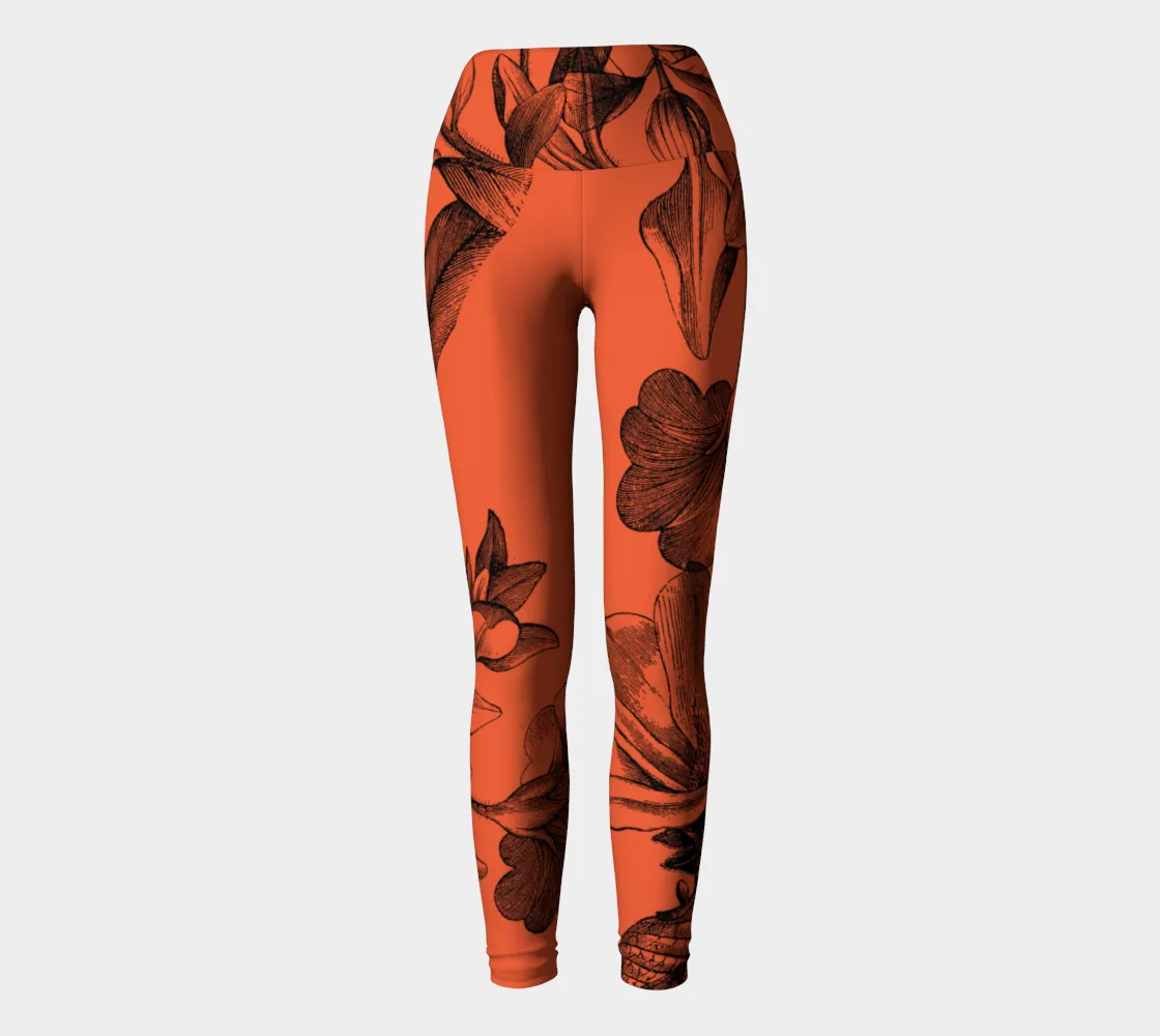 Red Floral Legging