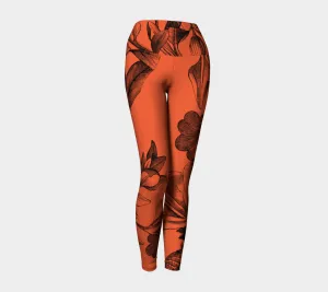 Red Floral Legging