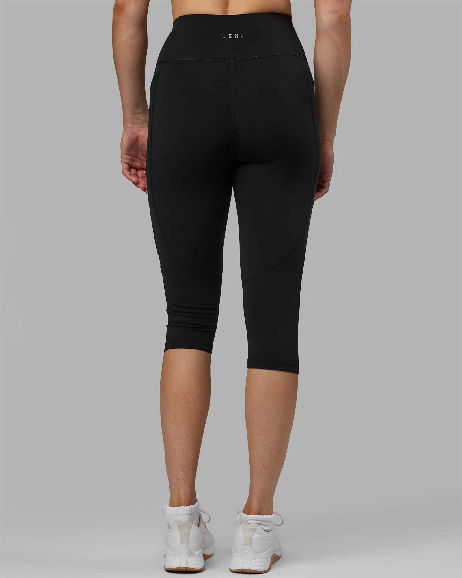 Rep 3/4 Length Tight - Black-White